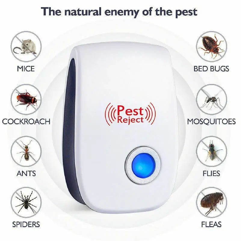 Electric Ultrasonic Pest Repeller Anti Mosquito Rodent Control Indoor Bug Cockroach Insect Killer Zapper Repellent EU/US/UK Plug