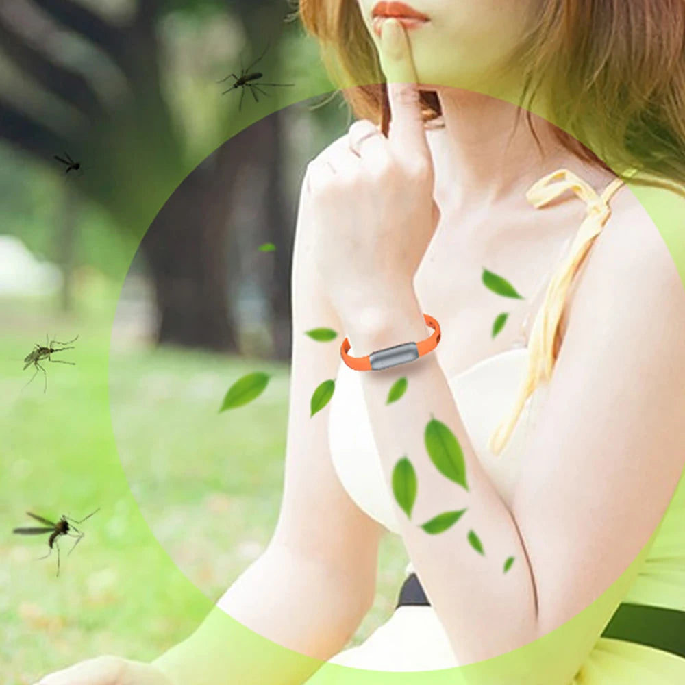 Essential Oil Mosquitoes Repeller Bracelet Anti Mosquitoes Bite Wristband Kids Prevent Mosquitoes Wrist Watch For Indoor Outdoor